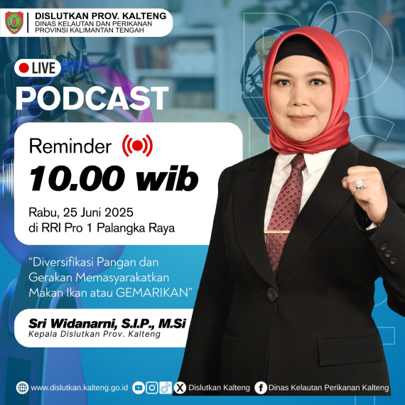 Gambar Live Podcast Bersama Kepala Dislutkan Prov. Kalteng