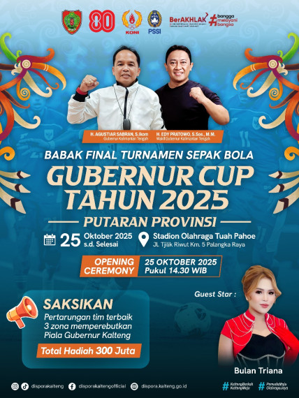 Gambar Ayo Datang dan Saksikan Opening Ceremony Babak Final Turnamen Sepak Bola Gubernur CUP 2025