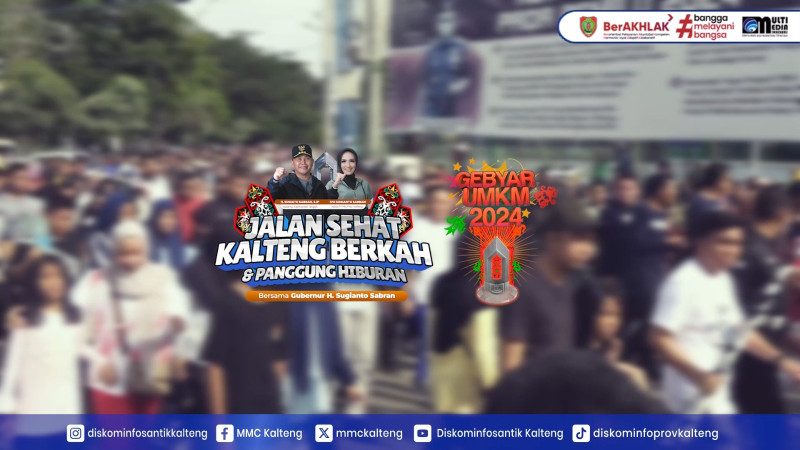 Gambar Gubernur Kalteng beserta Ibu Ivo Sugianto Sabran Hadiri Gebyar UMKM Wilayah Timur dan Jalan Sehat BERKAH di Muara Teweh