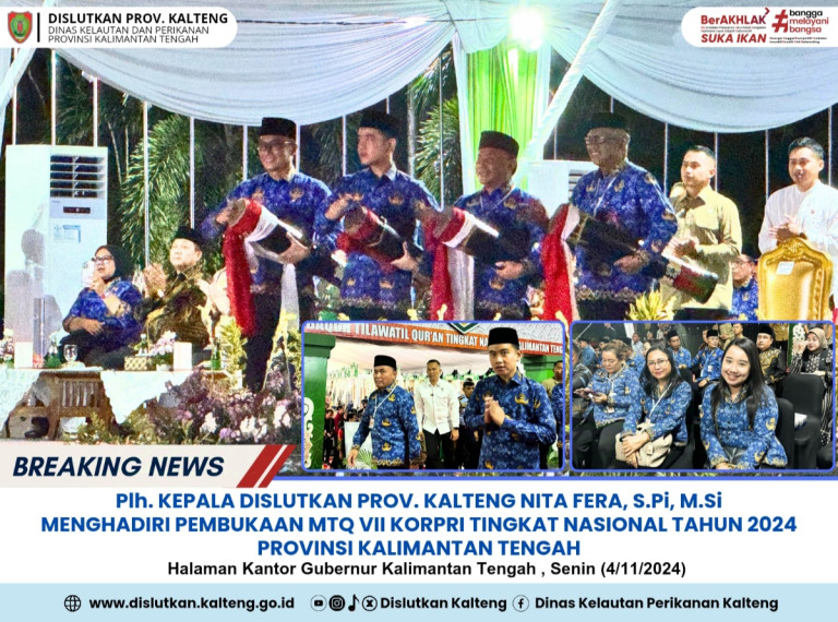 Gambar Pembukaan MTQ VII KORPRI tingkat nasional tahun 2024 Provinsi Kalimantan Tengah