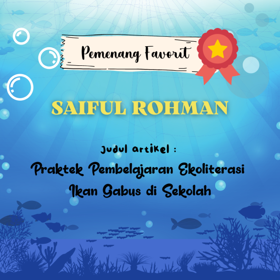 Gambar PRAKTIK PEMBELAJARAN EKOLITERASI IKAN GABUS DI SEKOLAH