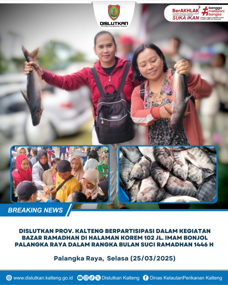 Gambar Dislutkan Prov. Kalteng Berpastisipasi pada Bazar Ramadhan di Halaman Korem 102