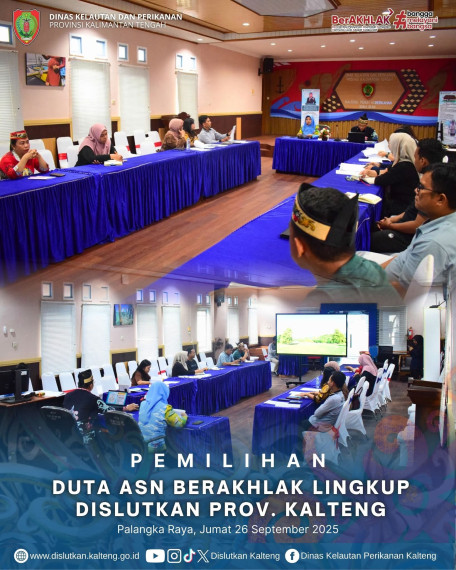 Gambar Pemilihan Duta ASN BERAKHLAK Lingkup Dislutkan Prov. Kalteng