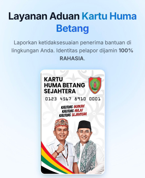 Gambar Laporan Aduan Kartu Huma Betang Sejahtera