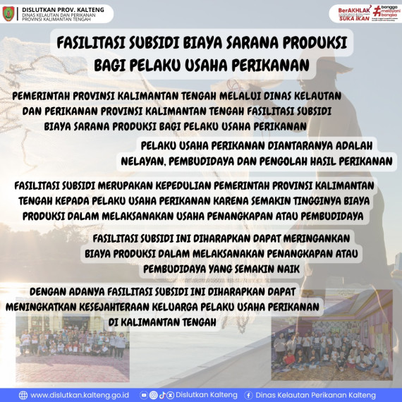 Gambar Fasilitasi Subsidi Biaya Sarana Produksi Bagi Pelaku Usaha Perikanan