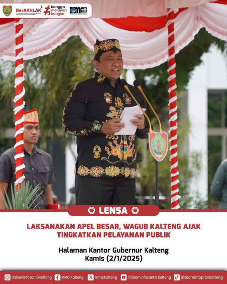 Gambar Laksanakan Apel Besar, Wagub Kalteng Ajak Tingkatkan Pelayanan Publik