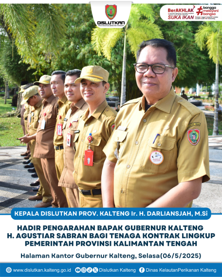Gambar Kepala Dislutkan Prov. Kalteng Ir. H. Darliansjah, M.Si Menghadiri Pengarahan Bpk. Gubernur Kalteng H. Agustiar Sabran Bagi Tenaga Kontrak Lingkup Pemerintah Provinsi Kalimantan Tengah