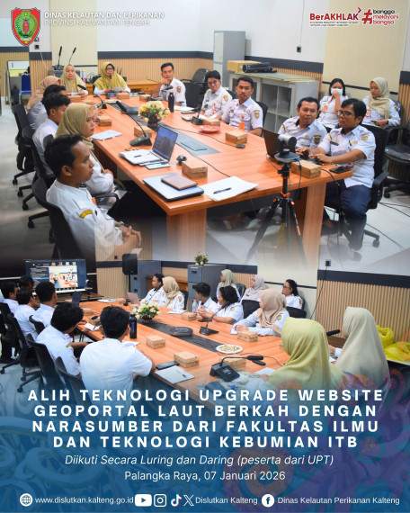 Gambar Kegiatan Alih Teknologi Upgrade Website Geoportal Laut Berkah