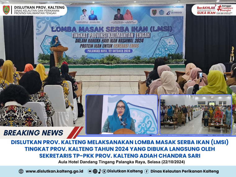 Gambar Lomba Masak Serba Ikan (LMSI)Tingkat Prov. Kalteng Tahun 2024