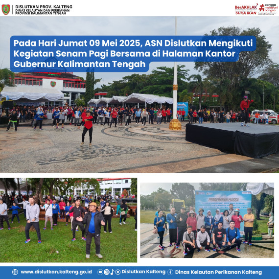 Gambar SENAM PAGI BERSAMA HALAMAN KANTOR GUBERNUR KALIMANTAN TENGAH