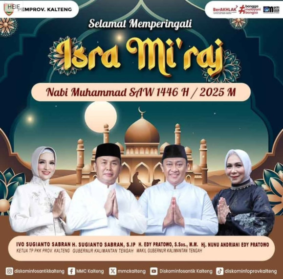Gambar Selamat Memperingati Isra Mi'raj Nabi Muhammad SAW 1446 H / 2025 M