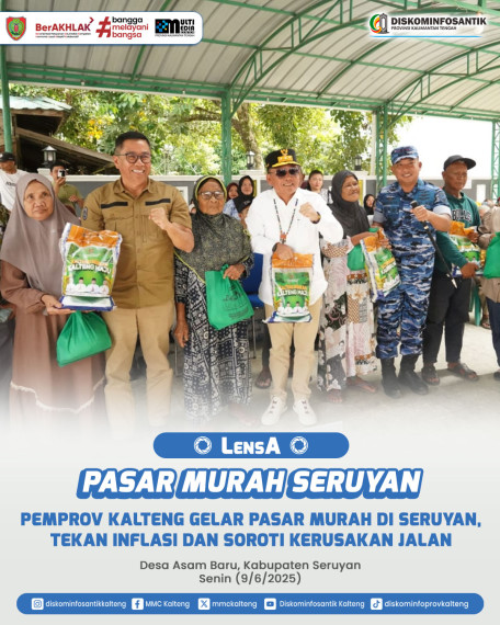 Gambar Pasar Murah Pemerintah Provinsi Kalteng digelar di lima desa Kabupaten Seruyan