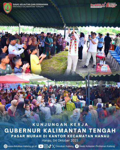 Gambar Kepala Dislutkan Bersama Gubernur Kalteng Kunjungi Pasar Murah di Hanau