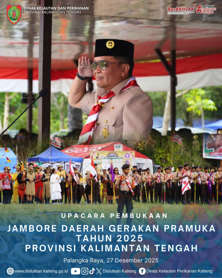 Gambar Upacara Pembukaan Jambore Daerah Gerakan Pramuka Tahun 2025 Provinsi Kalimantan Tengah