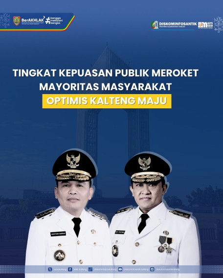 Gambar Survei Litbang Kompas: 79,5% masyarakat puas dengan kinerja Gubernur Kalimantan Tengah.