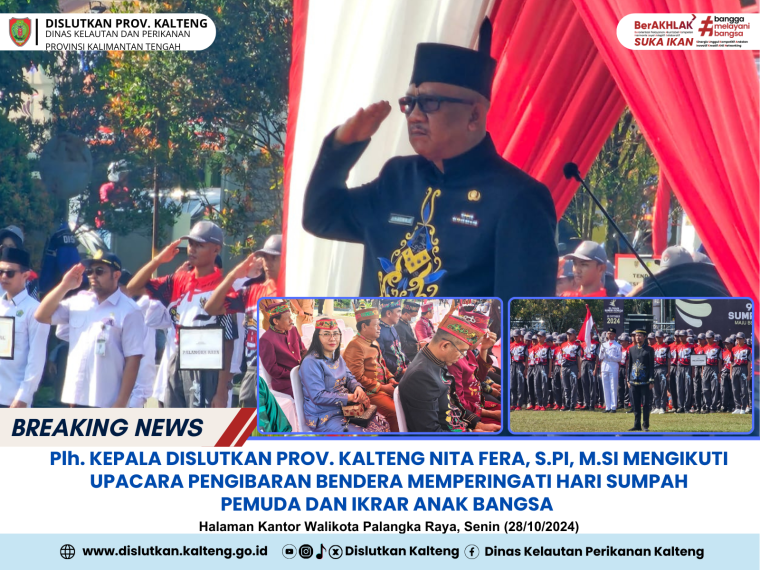 Gambar Upacara Pengibaran Bendera Memperingati Hari Sumpah Pemuda dan Ikrar Anak Bangsa