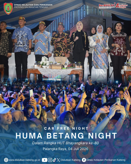Gambar Car Free Night (Huma Betang Night) Dalam Rangka HUT Bhayangkara ke-80