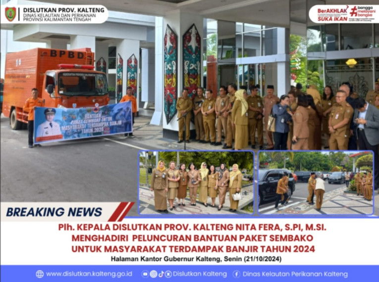 Gambar Plh. Kepala Dislutkan Prov. Kalteng Nita Fera, S.Pi, M.Si Menghadiri Peluncuran Bantuan Paket Untuk Masyarakat Terdampak Banjir Tahun 2024