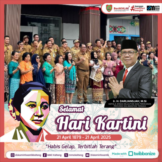 Gambar ASN Dislutkan Prov. Kalteng mengucapkan: Selamat Hari Kartini