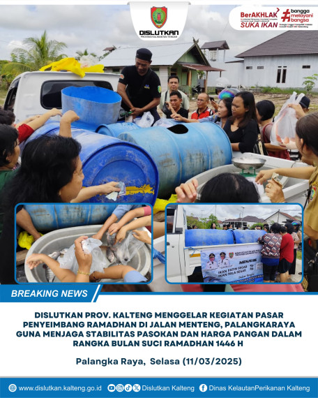 Gambar Pasar Penyeimbang Ramadhan di  Jalan Menteng Palangka Raya, Selasa (11/03/2025)