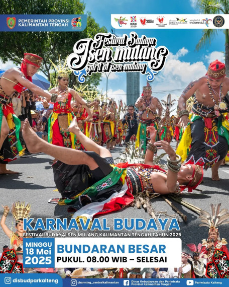 Gambar Jangan lupa saksikan Karnaval Festival Budaya Isen Mulang 2025!!!