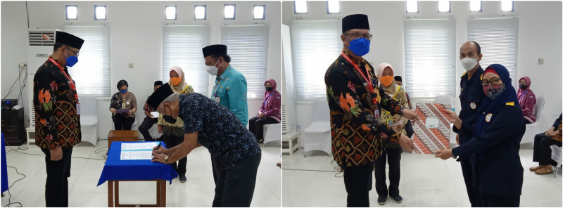 Gambar Serah Terima Jabatan Administrator, Kadislutkan Ajak Tanamkan Core Values Ber-AKHLAK dan SUKA IKAN demi kemajuan kelautan dan perikanan