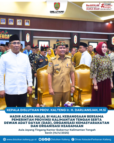 Gambar Kepala Dislutkan Prov. Kalteng Ir. H. Darliansjah, M.Si hadir Halal Bi Halal Kebangsaan Bersama Pemerintah Provinsi Kalimantan Tengah Serta Dewan Adat Dayak (DAD), Organisasi Kemasyarakatan dan Organisasi Keagamaan