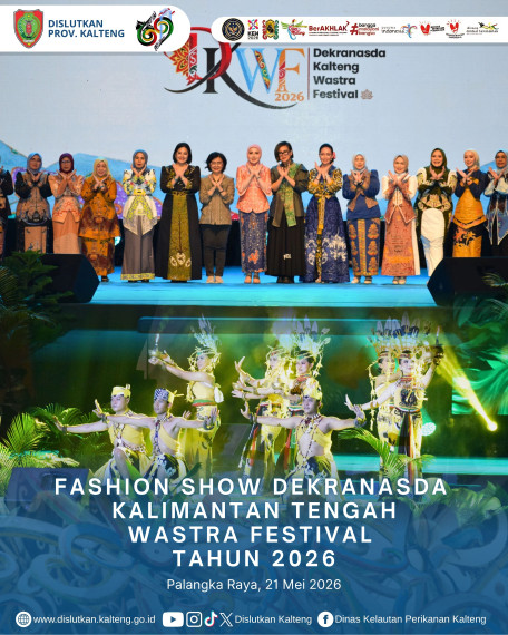 Gambar Fashion Show Dekranasda Kalteng Wastra Festival Tahun 2026