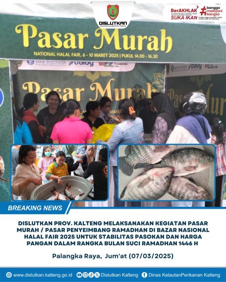 Gambar Dislutkan Prov. Kalteng melaksanakan Pasar Murah/Pasar Penyeimbang Ramadhan