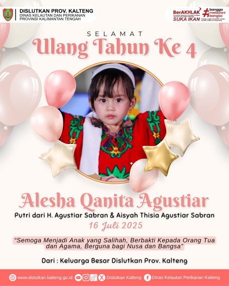 Gambar Selamat Ulang Tahun Ke-4 Ananda Alesha Qanita Agustiar