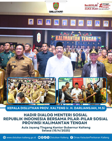 Gambar Kepala Dislutkan Prov. Kalteng Ir. H. Darliansjah, M.Si hadir Dialog Menteri Sosial Republik Indonesia Bersama Pilar-pilar Sosial Provinsi Kalimantan Tengah