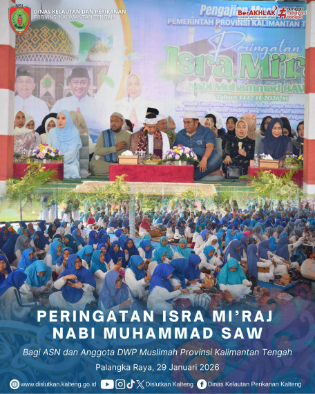 Gambar Peringatan Isra Mi’raj Nabi Muhammad SAW bagi ASN dan Anggota DWP Muslimah Provinsi Kalimantan Tengah