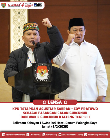 Gambar KPU tetapkan Agustiar Sabran - Edy Pratowo Sebagai Pasangan Calon Gubernur dan Wakil Gubernur Kalteng Terpilih
