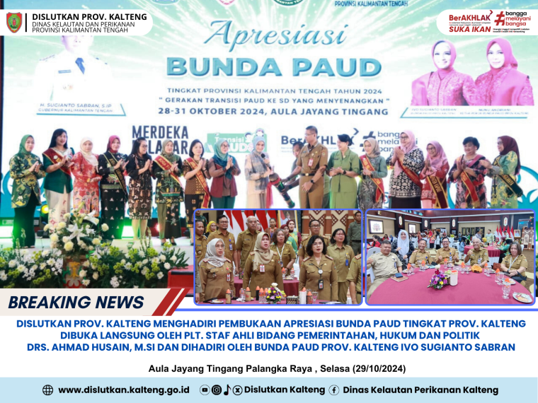 Gambar Dislutkan Prov. Kalteng menghadiri Pembukaan Apresiasi Bunda Paud Tingkat Prov. Kalteng