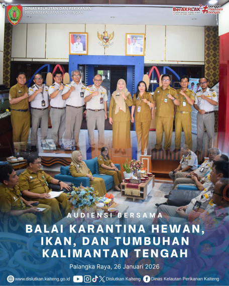 Gambar Audiensi Bersama Balai Karantina Hewan, Ikan dan Tumbuhan Kalteng