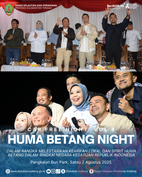 Gambar Gubernur Kalteng membuka Car Free Night Huma Betang Night yang Kabupaten Kotawaringin Barat