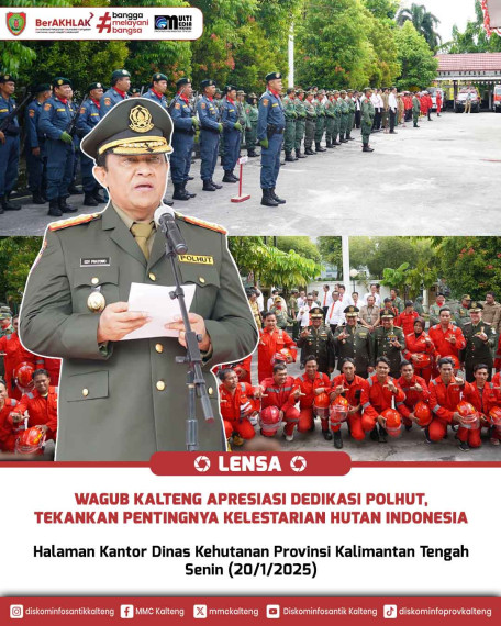 Gambar Wagub Kalteng Apresiasi Dedikasi Polhut, Tekankan Pentingnya Kelestarian Hutan Indonesia