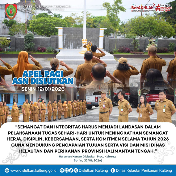 Gambar Apel Pagi ASN Dislutkan, Senin 12 Januari 2026