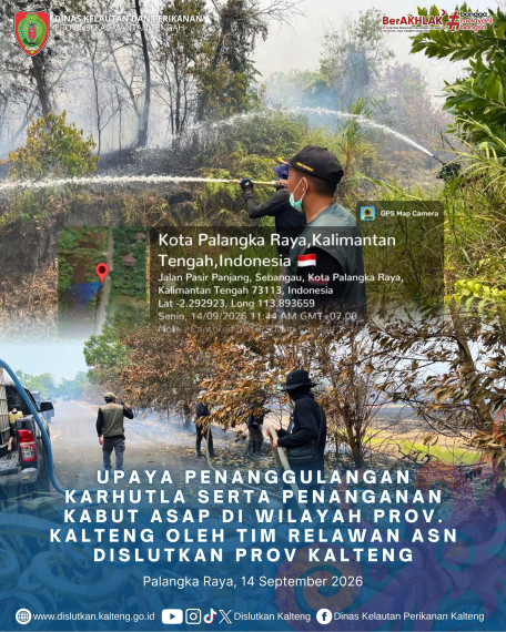 Gambar TIM ASN DISLUTKAN KALTENG PEDULI KARHUTLA, Senin 14 September 2026