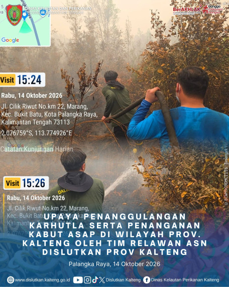 Gambar ASN DISLUTKAN KALTENG PEDULI KARHUTLA 14 Oktober 2026