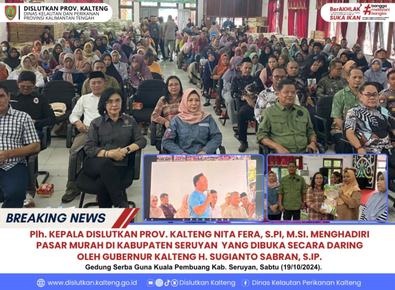 Gambar Plh. Kepala Dislutkan Prov. Kalteng Nita Fera, S.Pi, M.Si Menghadiri Pasar Murah di Kab. Seruyan