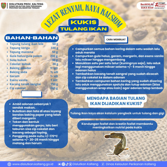 Gambar CARA BIKIN KUKIS DARI TULANG IKAN