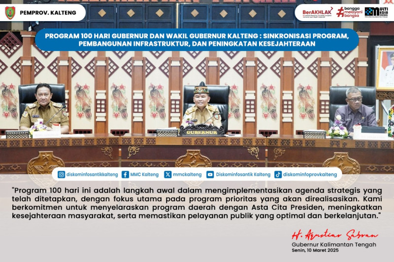 Gambar Pemerintah Provinsi Kalimantan Tengah terus berkomitmen untuk menyelaraskan program daerah dengan Asta Cita Presiden