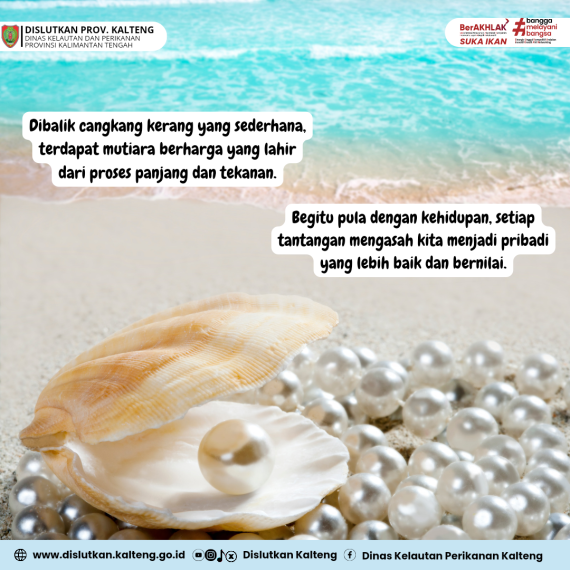 Gambar Dibalik cangkang kerang yang sederhana, terdapat mutiara berharga yang lahir dari proses panjang dan tekanan