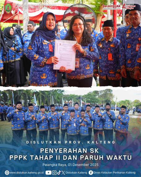 Gambar DISLTUKAN PROV. KALTENG PENYERAHAN SK PPPK TAHAP II DAN PARUH WAKTU