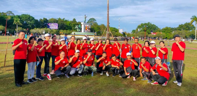 Gambar Ikuti Lomba Peringatan HUT RI Ke-77 di Pemprov. Kalteng, Dislutkan Raih Juara 1 Senam Peregangan