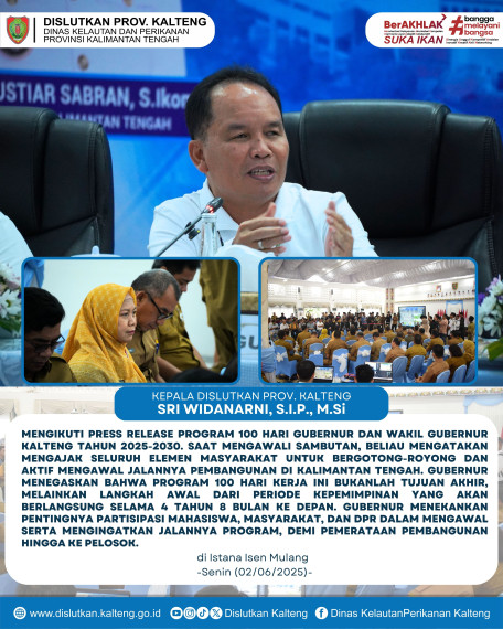 Gambar Press Release Program 100 Hari Gubernur dan Wakil Gubernur Kalteng Tahun 2025-2030