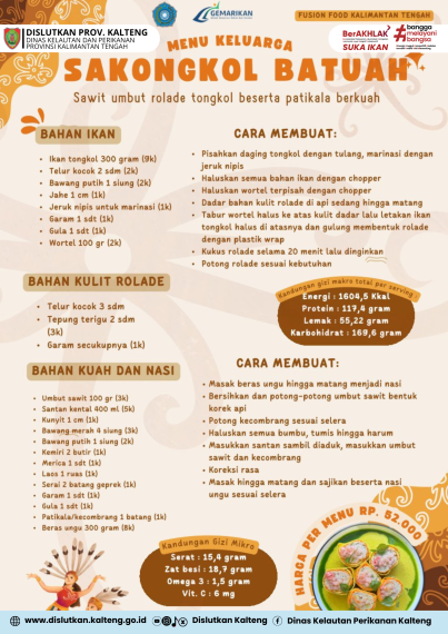 Gambar Resep Keluarga olahan ikan  Sakongkol Batuah  (Sawit umbut rolade tongkol beserta patikala berkuah)