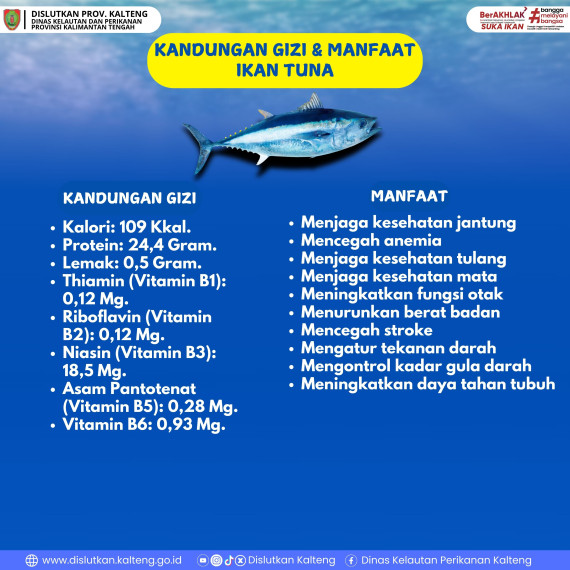 Gambar Kandungan Gizi dan Manfaat Ikan Tuna