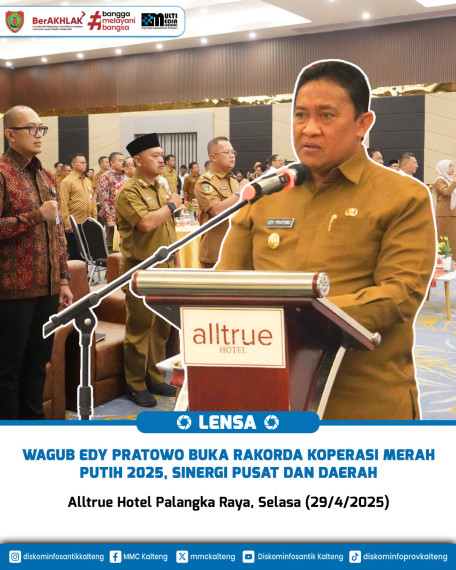 Gambar Wagub Edy Pratowo Buka Rakorda Koperasi Merah Putih 2025, Sinergi Pusat dan Daerah